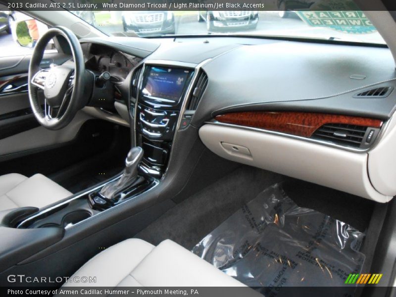 White Diamond Tricoat / Light Platinum/Jet Black Accents 2013 Cadillac ATS 2.5L Luxury