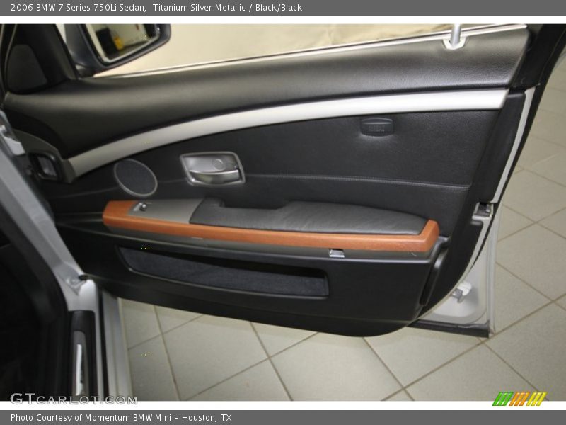 Titanium Silver Metallic / Black/Black 2006 BMW 7 Series 750Li Sedan