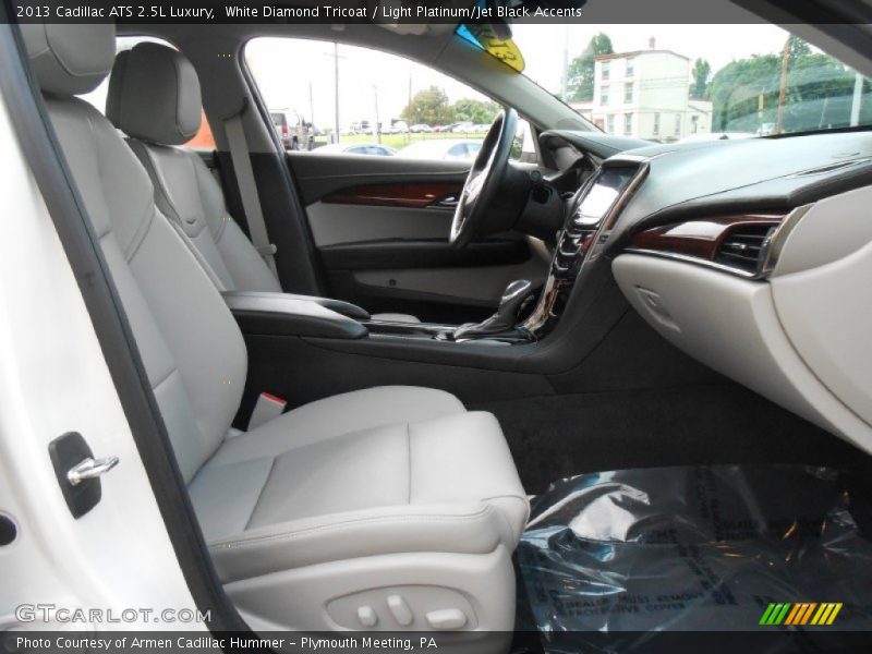 White Diamond Tricoat / Light Platinum/Jet Black Accents 2013 Cadillac ATS 2.5L Luxury