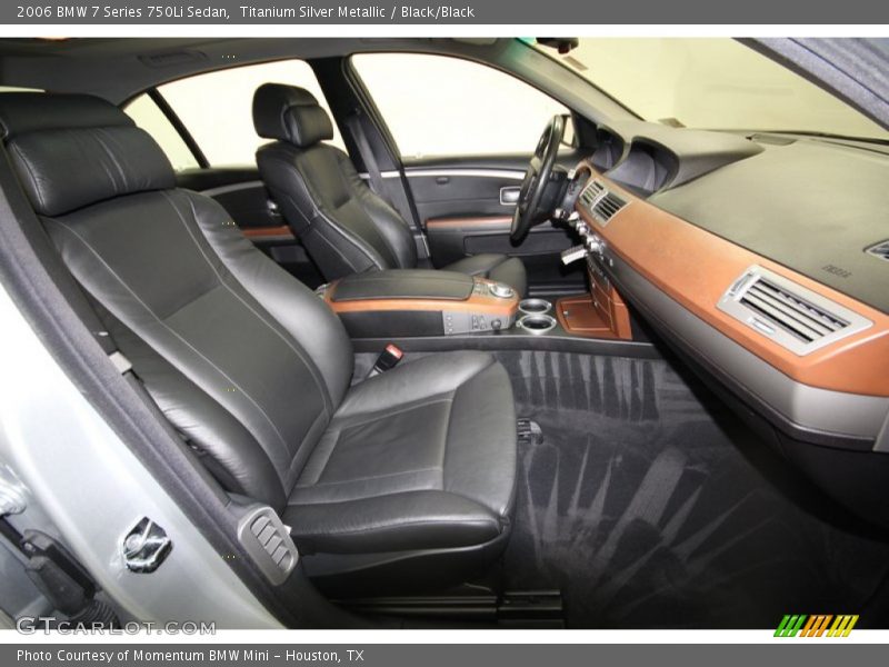 Titanium Silver Metallic / Black/Black 2006 BMW 7 Series 750Li Sedan