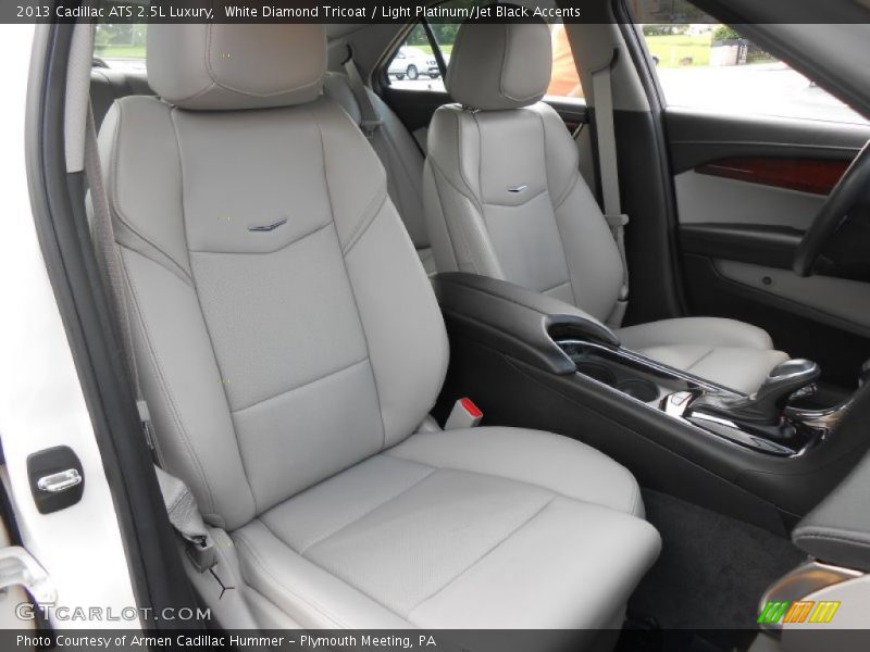 White Diamond Tricoat / Light Platinum/Jet Black Accents 2013 Cadillac ATS 2.5L Luxury