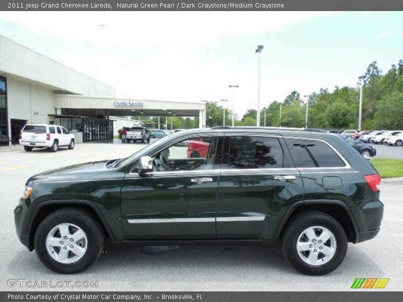 Natural Green Pearl / Dark Graystone/Medium Graystone 2011 Jeep Grand Cherokee Laredo