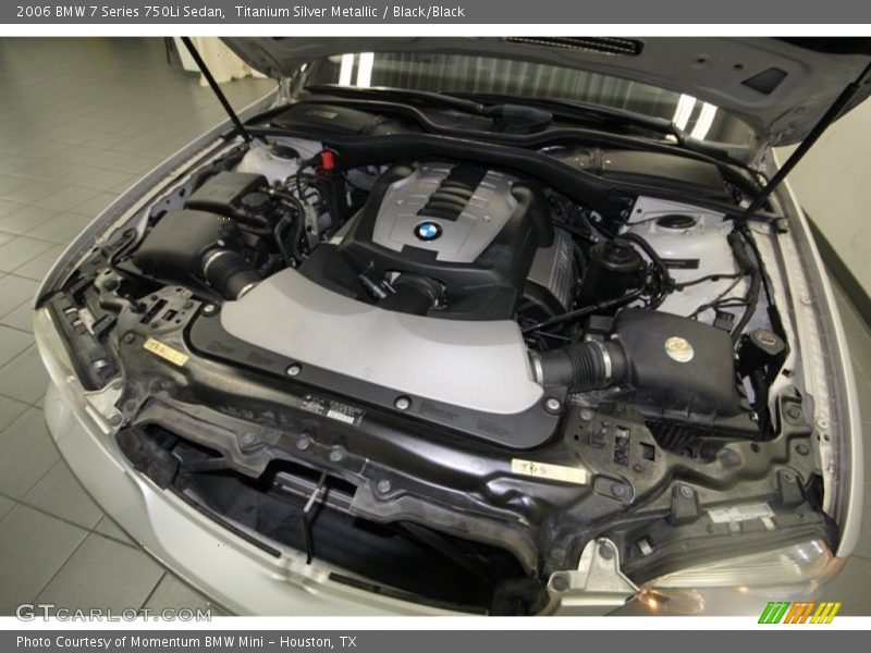Titanium Silver Metallic / Black/Black 2006 BMW 7 Series 750Li Sedan