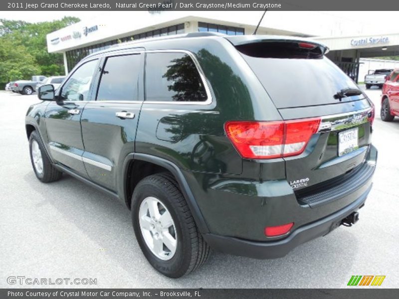 Natural Green Pearl / Dark Graystone/Medium Graystone 2011 Jeep Grand Cherokee Laredo