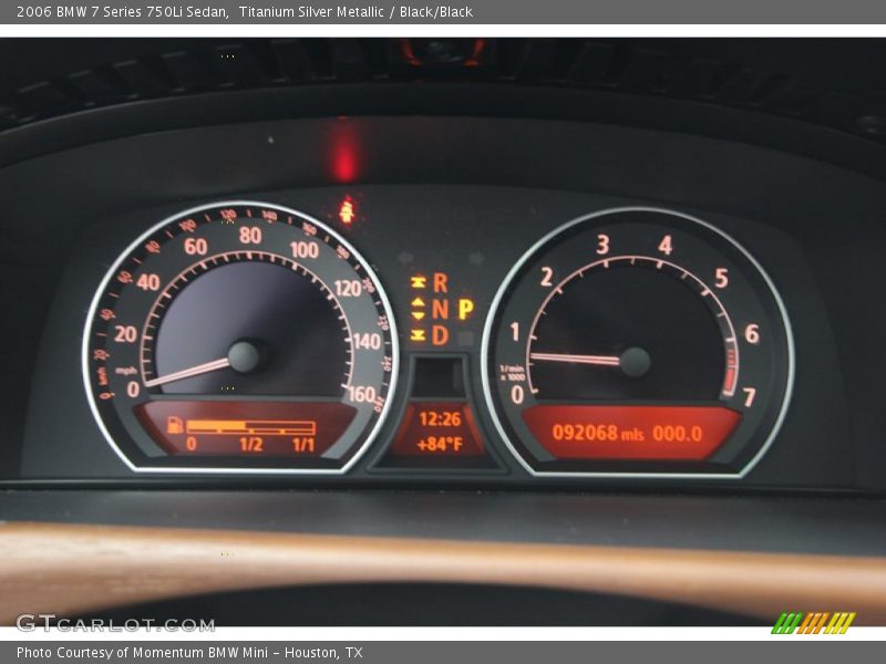 Titanium Silver Metallic / Black/Black 2006 BMW 7 Series 750Li Sedan