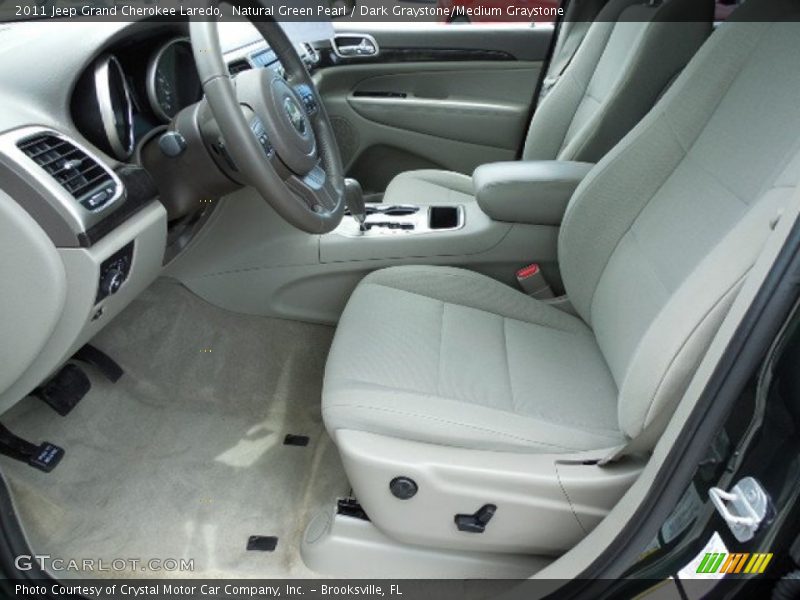 Natural Green Pearl / Dark Graystone/Medium Graystone 2011 Jeep Grand Cherokee Laredo