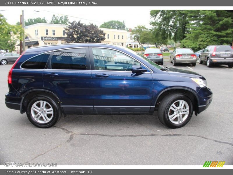 Royal Blue Pearl / Gray 2011 Honda CR-V EX-L 4WD