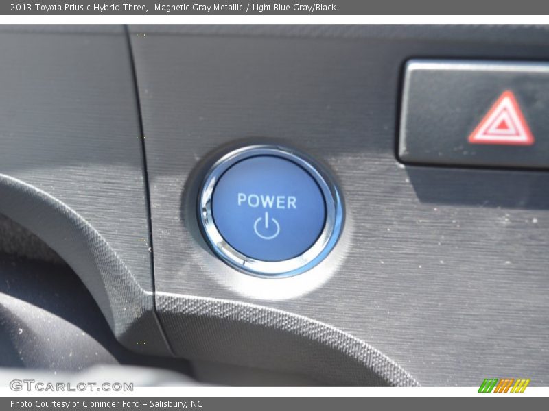 Magnetic Gray Metallic / Light Blue Gray/Black 2013 Toyota Prius c Hybrid Three