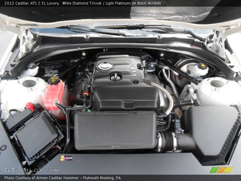 White Diamond Tricoat / Light Platinum/Jet Black Accents 2013 Cadillac ATS 2.5L Luxury