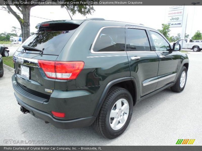 Natural Green Pearl / Dark Graystone/Medium Graystone 2011 Jeep Grand Cherokee Laredo