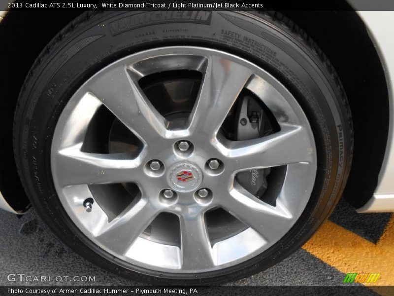 White Diamond Tricoat / Light Platinum/Jet Black Accents 2013 Cadillac ATS 2.5L Luxury