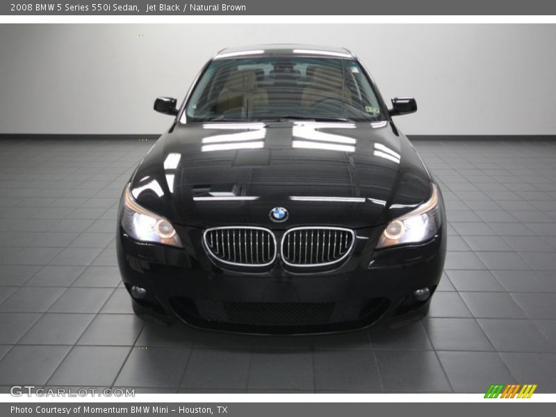 Jet Black / Natural Brown 2008 BMW 5 Series 550i Sedan