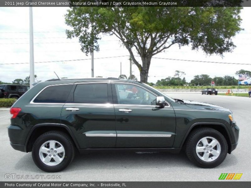 Natural Green Pearl / Dark Graystone/Medium Graystone 2011 Jeep Grand Cherokee Laredo