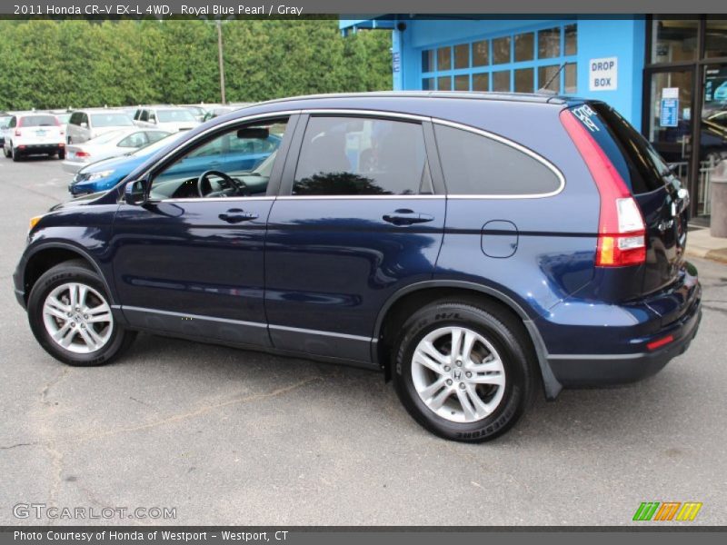 Royal Blue Pearl / Gray 2011 Honda CR-V EX-L 4WD