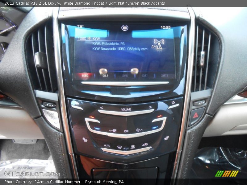 White Diamond Tricoat / Light Platinum/Jet Black Accents 2013 Cadillac ATS 2.5L Luxury