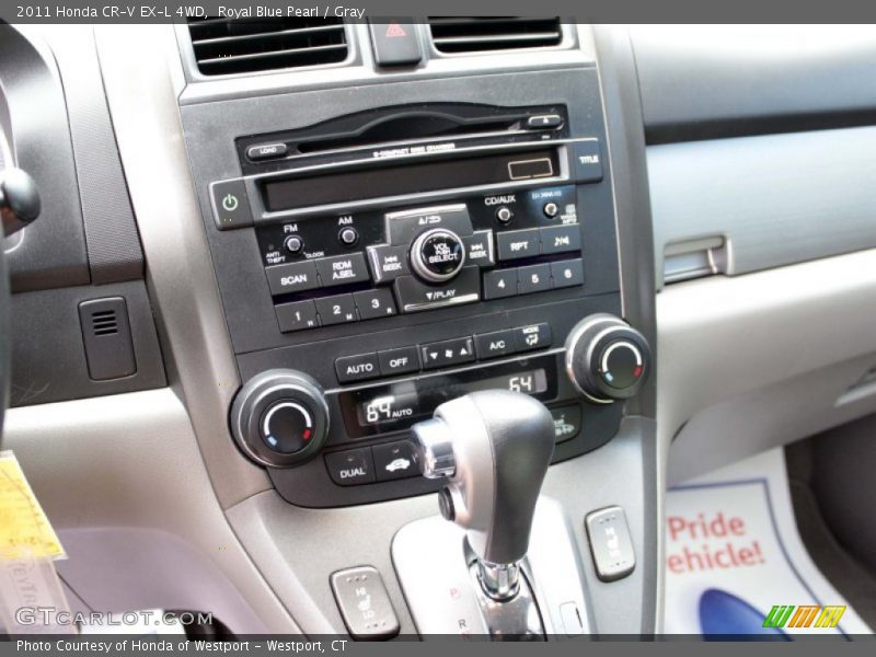 Royal Blue Pearl / Gray 2011 Honda CR-V EX-L 4WD