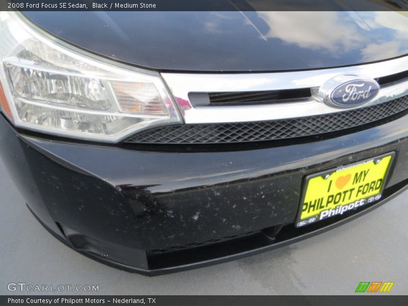 Black / Medium Stone 2008 Ford Focus SE Sedan
