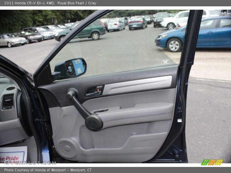 Royal Blue Pearl / Gray 2011 Honda CR-V EX-L 4WD