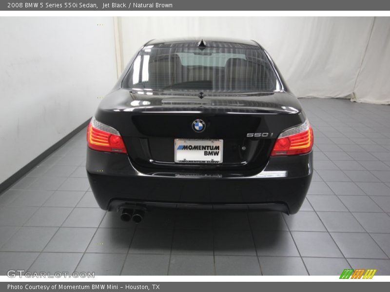 Jet Black / Natural Brown 2008 BMW 5 Series 550i Sedan