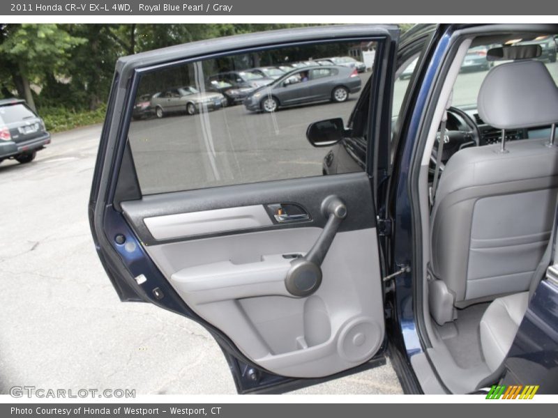 Royal Blue Pearl / Gray 2011 Honda CR-V EX-L 4WD