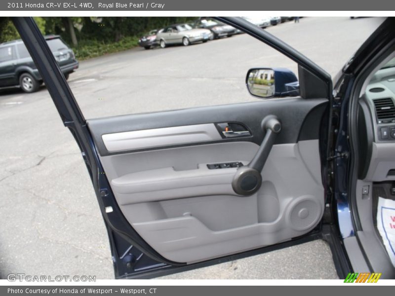Royal Blue Pearl / Gray 2011 Honda CR-V EX-L 4WD