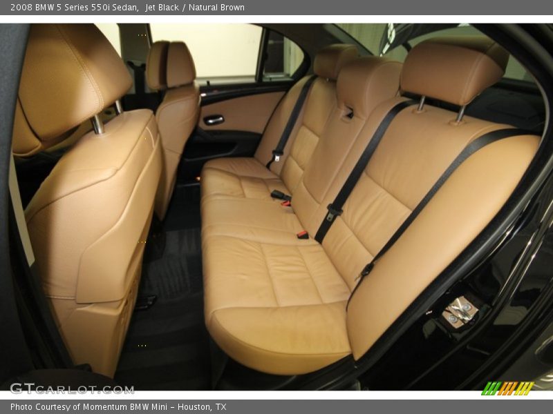 Jet Black / Natural Brown 2008 BMW 5 Series 550i Sedan