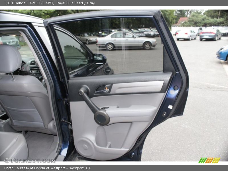 Royal Blue Pearl / Gray 2011 Honda CR-V EX-L 4WD