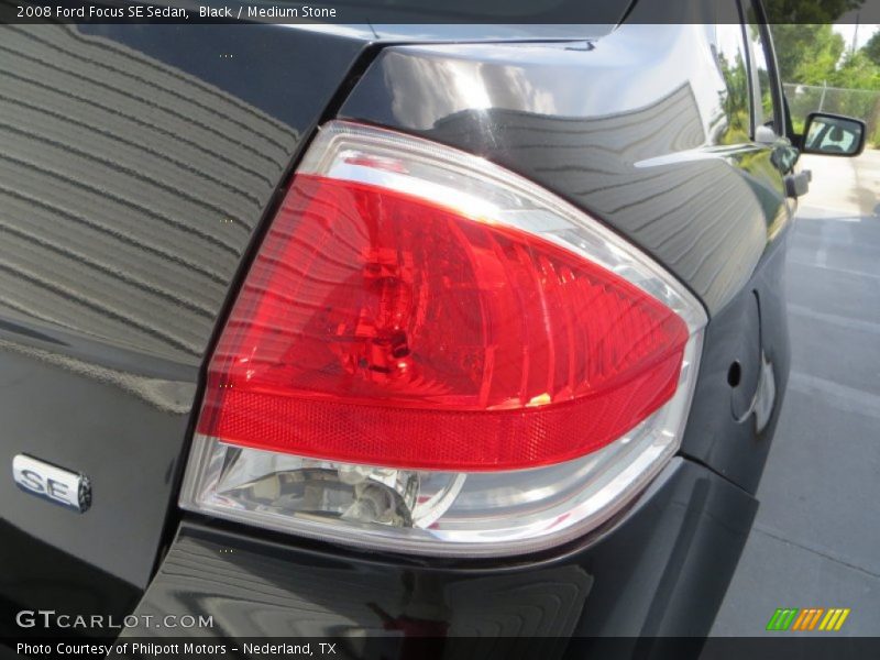 Black / Medium Stone 2008 Ford Focus SE Sedan