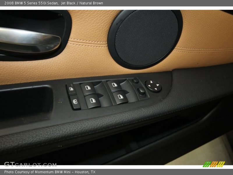 Jet Black / Natural Brown 2008 BMW 5 Series 550i Sedan