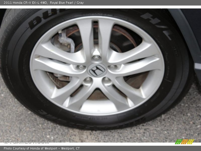 Royal Blue Pearl / Gray 2011 Honda CR-V EX-L 4WD