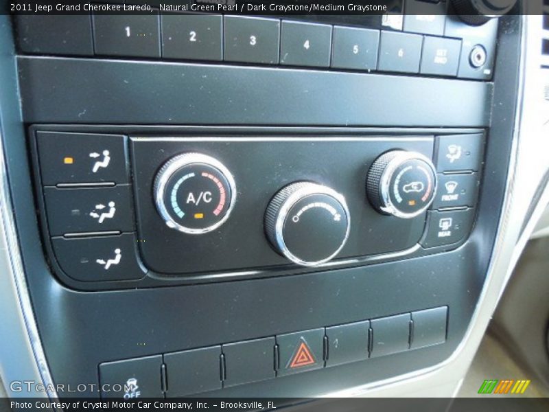 Natural Green Pearl / Dark Graystone/Medium Graystone 2011 Jeep Grand Cherokee Laredo