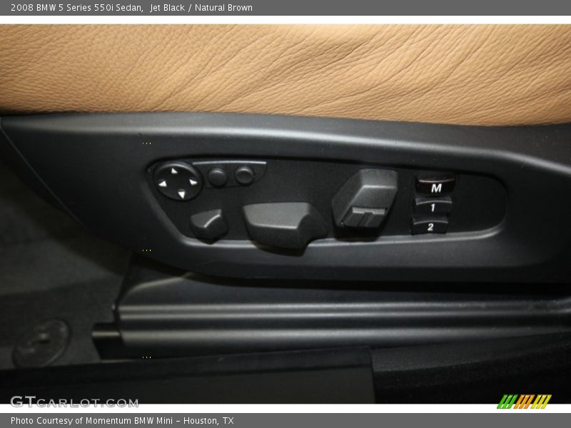 Jet Black / Natural Brown 2008 BMW 5 Series 550i Sedan