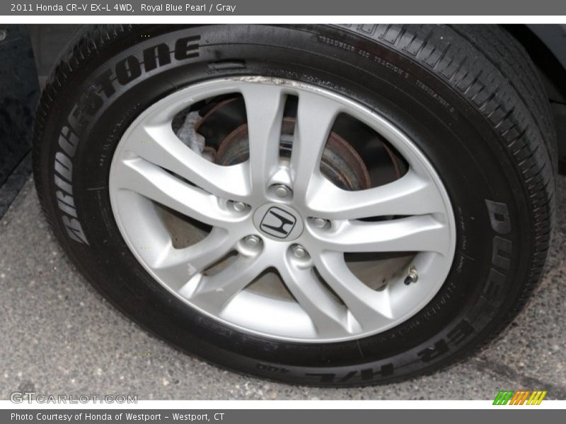 Royal Blue Pearl / Gray 2011 Honda CR-V EX-L 4WD