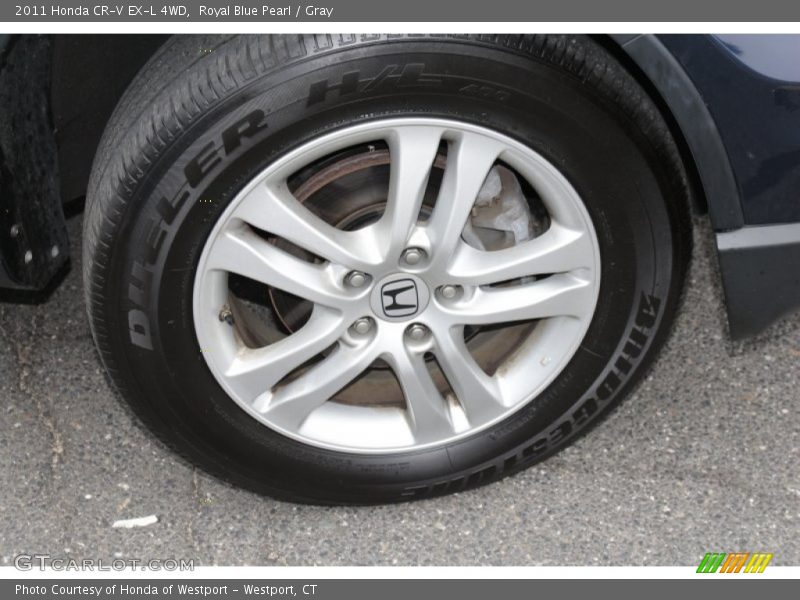 Royal Blue Pearl / Gray 2011 Honda CR-V EX-L 4WD