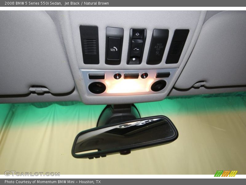 Jet Black / Natural Brown 2008 BMW 5 Series 550i Sedan