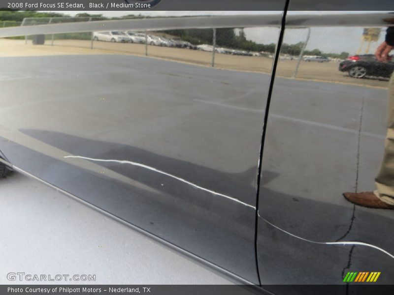 Black / Medium Stone 2008 Ford Focus SE Sedan