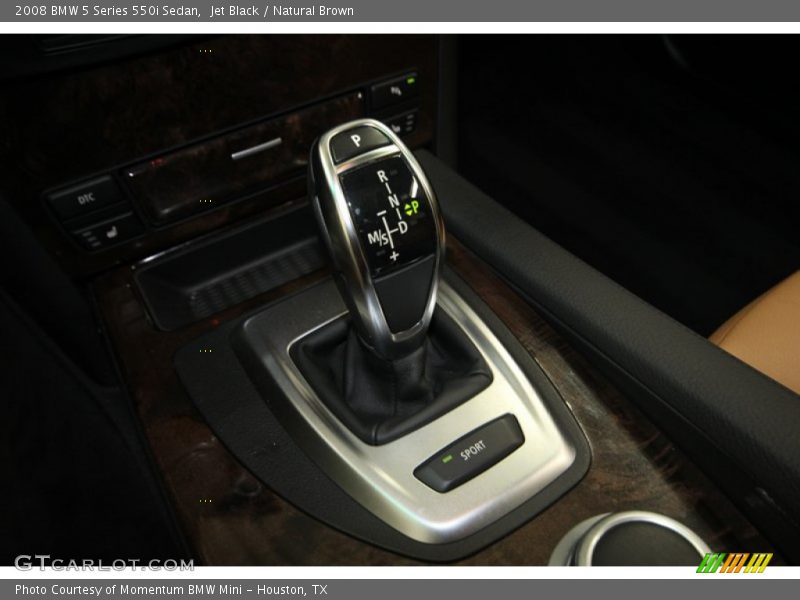 Jet Black / Natural Brown 2008 BMW 5 Series 550i Sedan