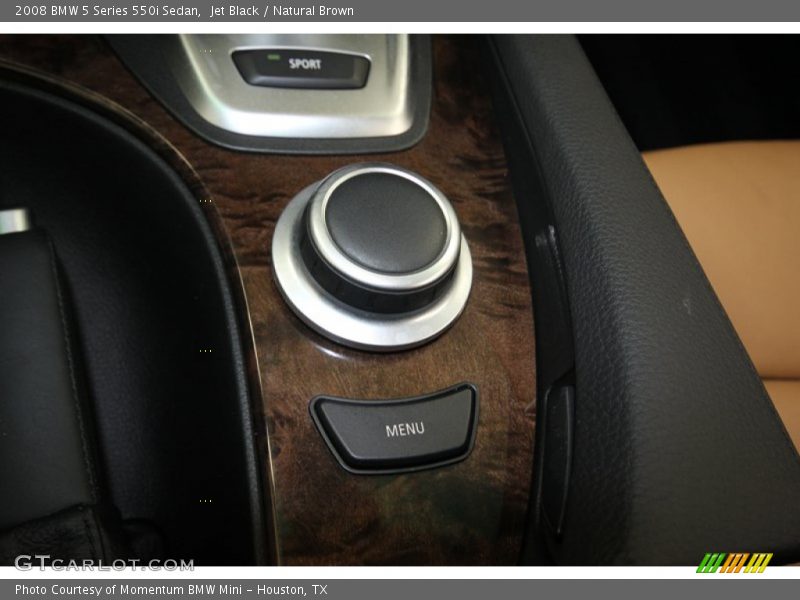 Jet Black / Natural Brown 2008 BMW 5 Series 550i Sedan