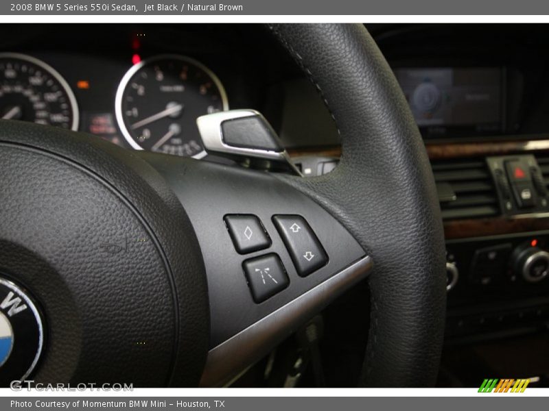 Jet Black / Natural Brown 2008 BMW 5 Series 550i Sedan