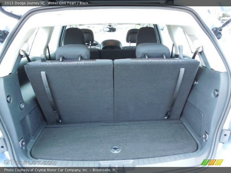 Winter Chill Pearl / Black 2013 Dodge Journey SE