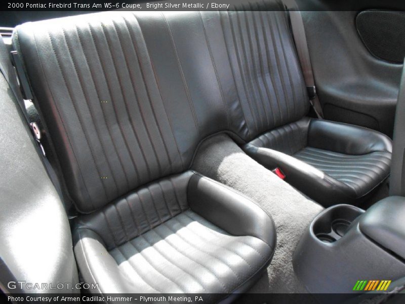 Rear Seat of 2000 Firebird Trans Am WS-6 Coupe