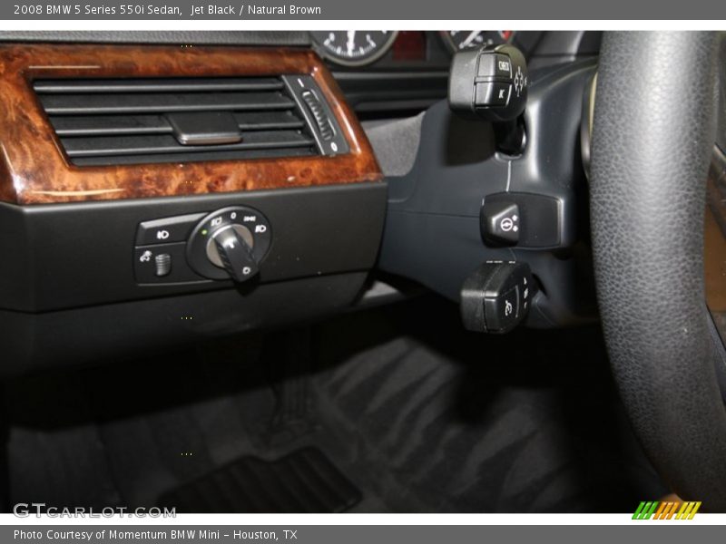 Jet Black / Natural Brown 2008 BMW 5 Series 550i Sedan