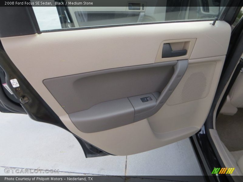 Black / Medium Stone 2008 Ford Focus SE Sedan