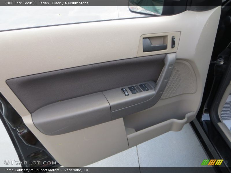 Black / Medium Stone 2008 Ford Focus SE Sedan