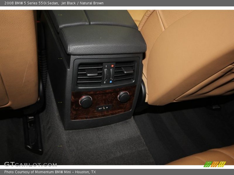 Jet Black / Natural Brown 2008 BMW 5 Series 550i Sedan