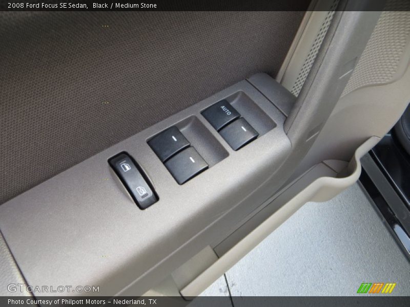 Black / Medium Stone 2008 Ford Focus SE Sedan