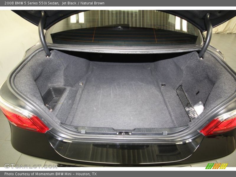 Jet Black / Natural Brown 2008 BMW 5 Series 550i Sedan