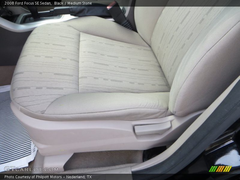 Black / Medium Stone 2008 Ford Focus SE Sedan