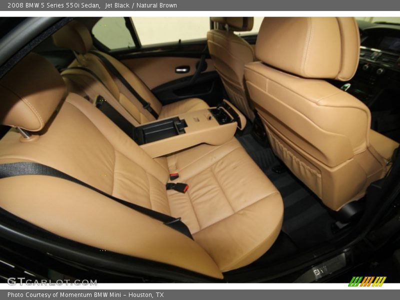 Jet Black / Natural Brown 2008 BMW 5 Series 550i Sedan
