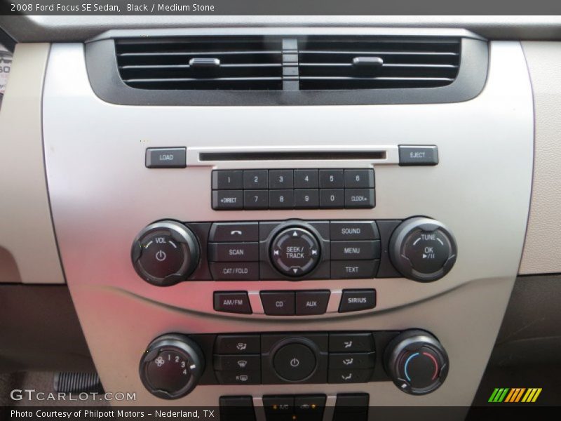 Black / Medium Stone 2008 Ford Focus SE Sedan